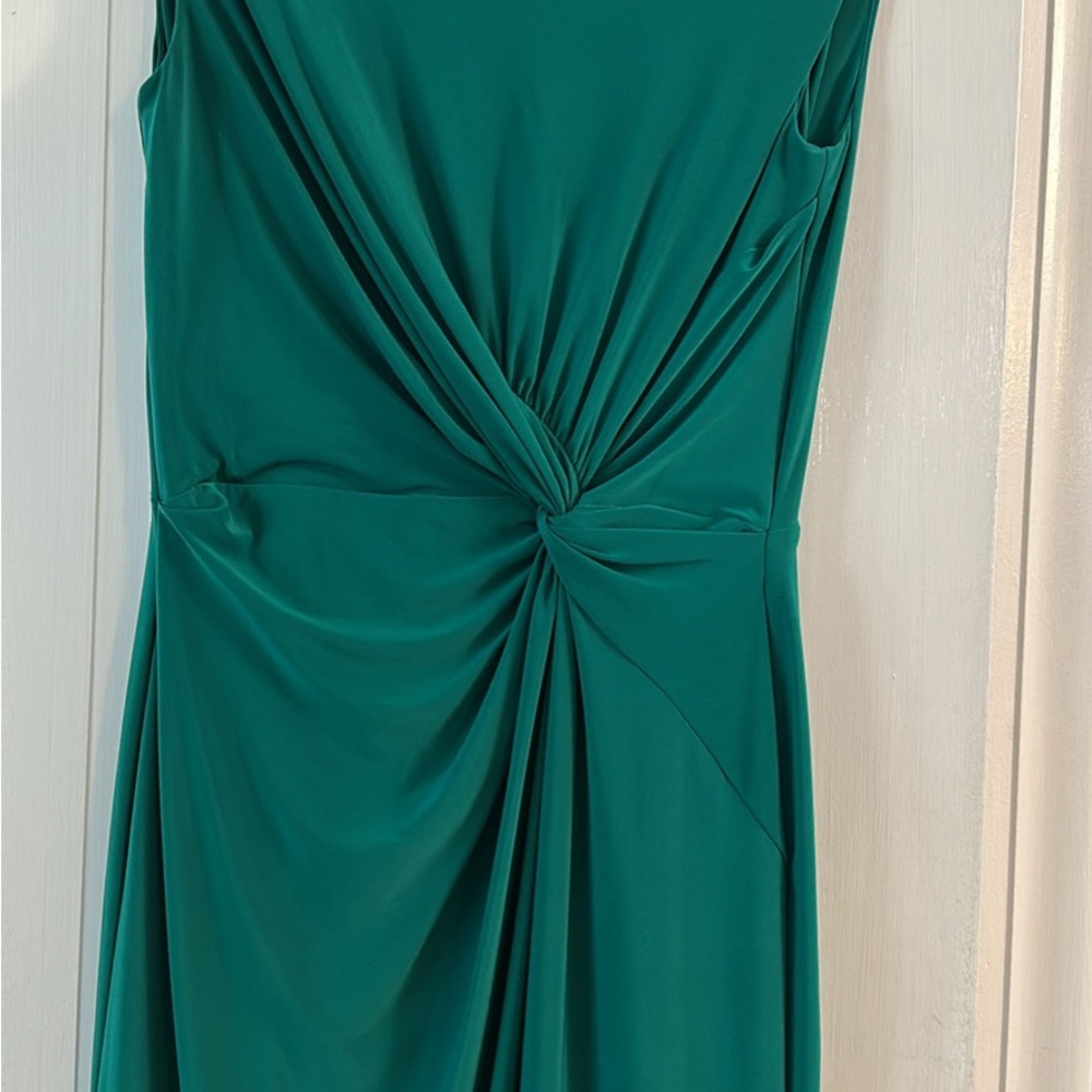 Lauren Ralph Lauren Green Asymmetrical Sheath Dress